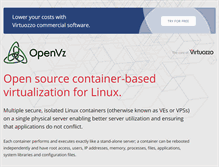 Tablet Screenshot of openvz.org
